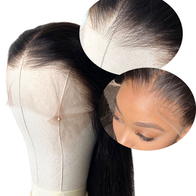 *New Film Lace Ready To Wear Water Wave 13x6 Skin Melt Invisible Lace Front Wig Natural Layered Hairline [SLW05]