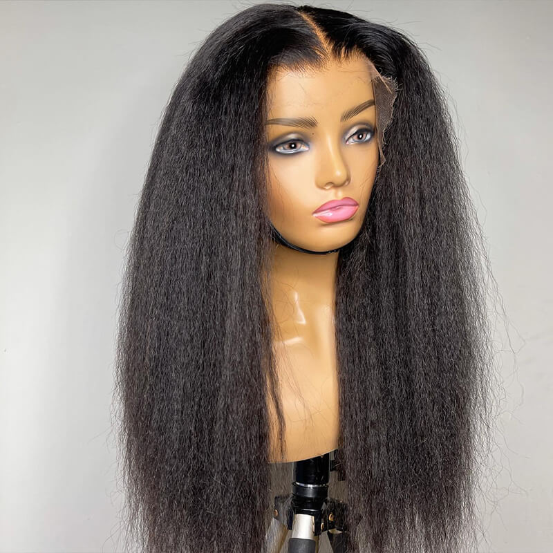 *New Film Lace Ready To Wear 13x6 Kinky Straight Undetectable Super Melt Lace Front Hair Wigs [SLW10]