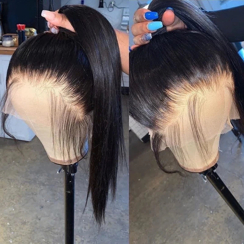 Single Knots 360 Wig Straight Human Hair Wigs Pre Plucked Brazilian Virgin Hair Wig [360ST]