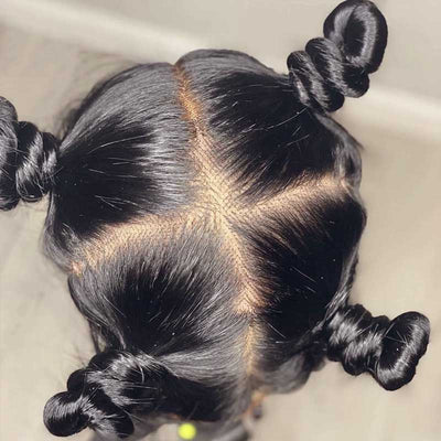 Single Knots 360 Wig Straight Human Hair Wigs Pre Plucked Brazilian Virgin Hair Wig [360ST]