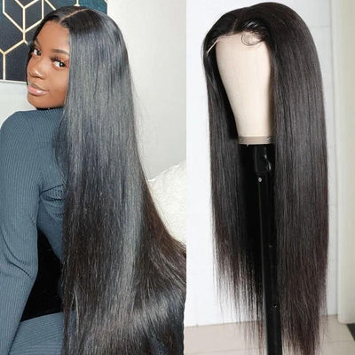 Straight Human Hair Wig Pre Plucked Wigs For Women 13x4 Lace Front Wig [LFW01]