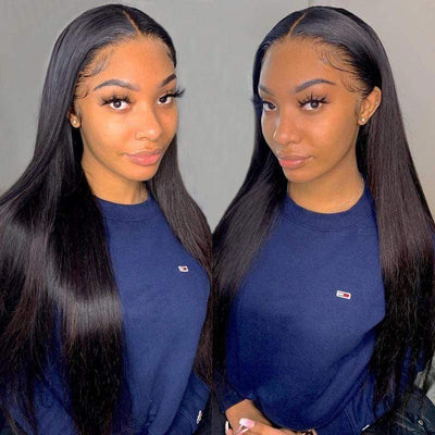 Straight Human Hair Wig Pre Plucked Wigs For Women 13x4 Lace Front Wig [LFW01]