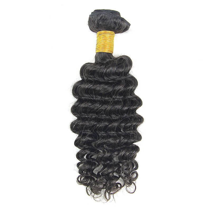 Hair Bundles Deep Wave Unprocessed Virgin Human Hair Extensions 1Pc