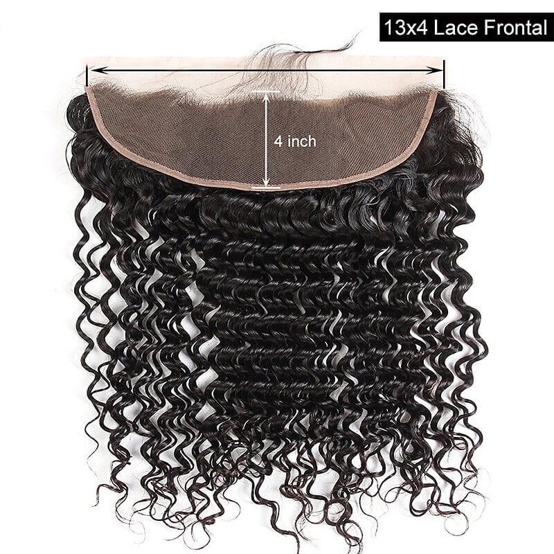 HD Lace Closure/Frontals Deep Wave Unprocessed Virgin Human Hair