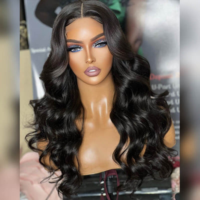 Natural Wave 5x5 Lace Closure Human Hair Wigs Pre Plucked HD Lace Wig [SCW04]