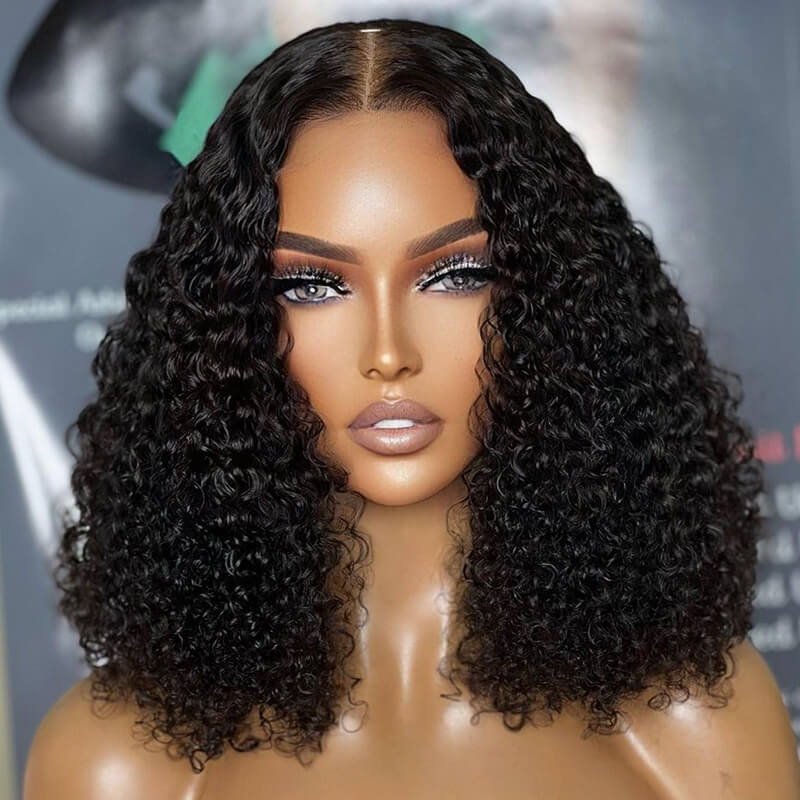 5x5 HD Water Wave Bob Closure Wig Bleached Knots Undetectable Lace [BOB04]