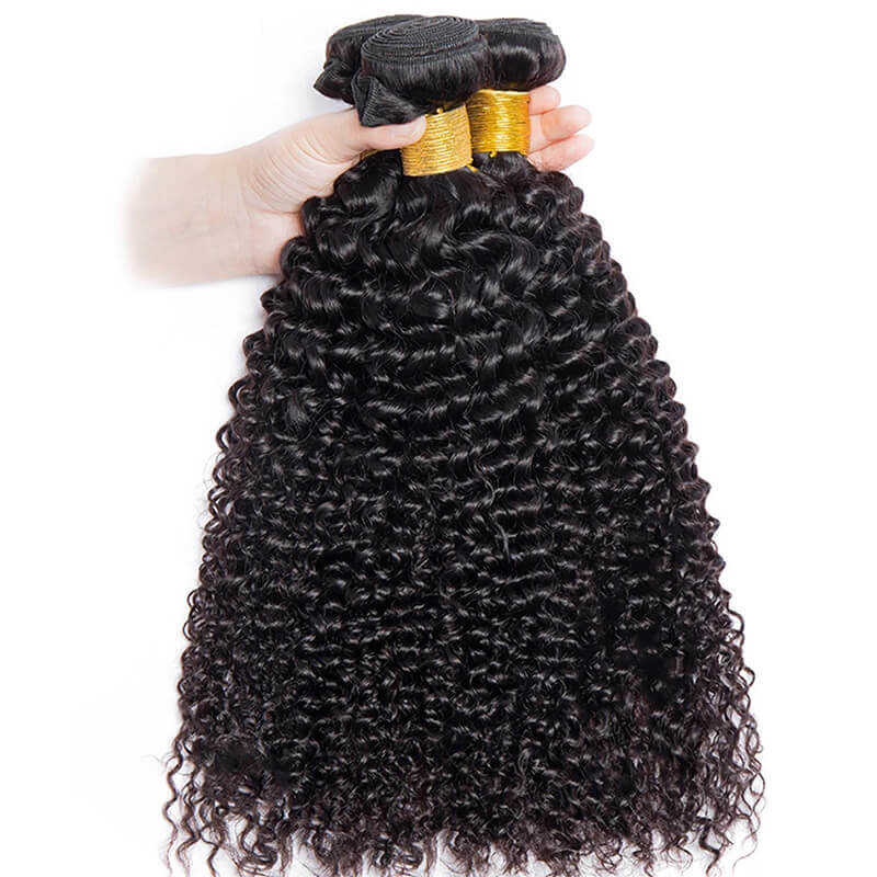 Hair Bundles Kinky Curly Unprocessed Virgin Human Hair Extensions 3Pcs Lot