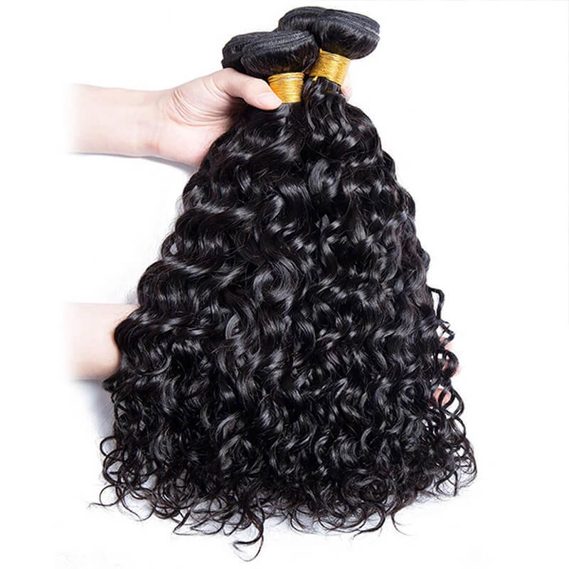 Hair Bundles Water Wave Unprocessed Virgin Human Hair Weft 3Pcs Lot