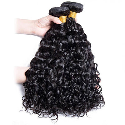 Hair Bundles Water Wave Unprocessed Virgin Human Hair Weft 3Pcs Lot