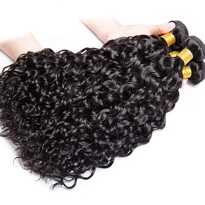 Hair Bundles Water Wave Unprocessed Virgin Human Hair Weft 3Pcs Lot