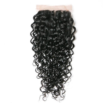 HD Lace Closure/Frontals Water Wave Unprocessed Virgin Human Hair